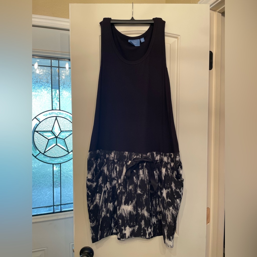 SimplyVera black tank dress, size XS